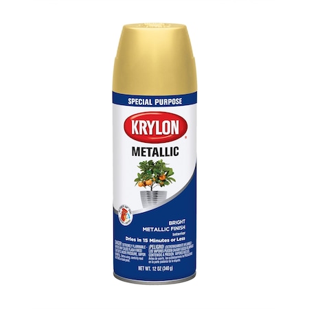 Krylon Spray Paint, Gold, Metallic, 12 oz 1701